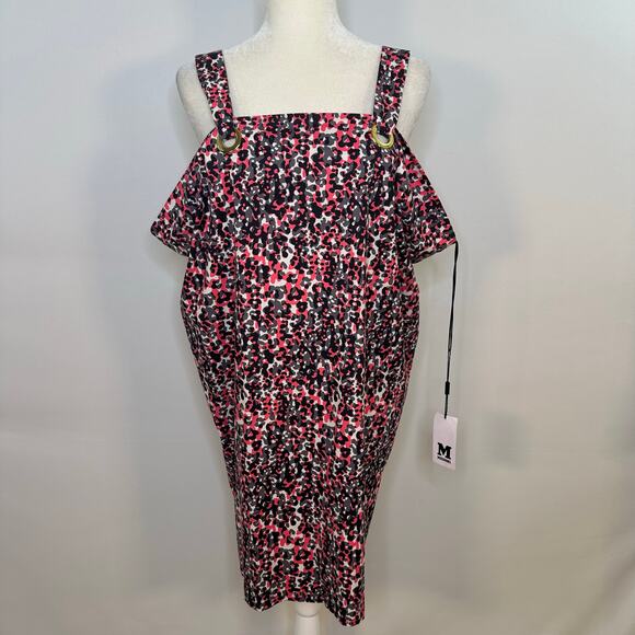 M Missoni Cheetah Cotton Adjustable Strap Shift Dress New With Tags - Picture 1 of 12